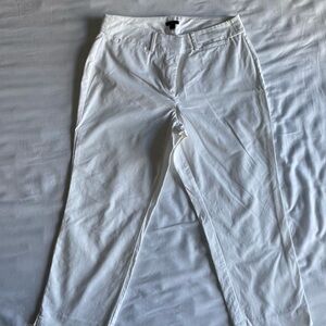 Ann Taylor Petite Crisp White Pants